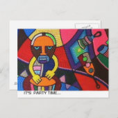 kaart met Afrikaans ontwerp (Voorkant / Achterkant)