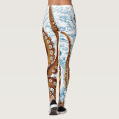 kaart met bruine inktvis leggings (Achterkant)