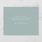 Kaart met budgettype voor kerstfeestdag (Achterkant)