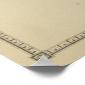  kaart met bufferzone (1866) poster (Hoek)