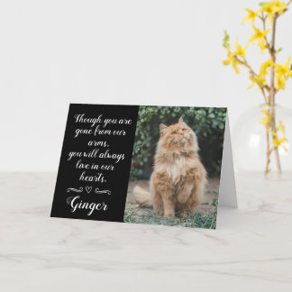 Kaart met condoleance voor kattenverlies Gepersona