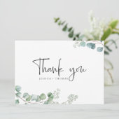 Kaart met dankbetuiging (Staand voorkant)