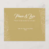 Kaart met feestdag met kerstfeestdag als jaarster (Achterkant)