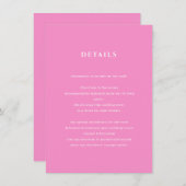 Kaart met gegevens over bruine bruiloft (Voorkant / Achterkant)