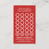 kaart met gemengde vruchtenstempel (Achterkant)