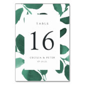 Kaart met gepersonaliseerd botanisch tabelnummer (Achterkant)