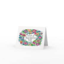 Kaart met gezegende nota