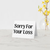 Kaart Met Groot Schrift 'Gecondoleerd' (Gele Bloem)