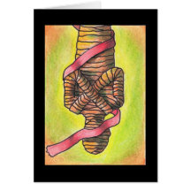 Kaart met hangende Man