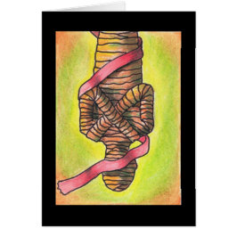 Kaart met hangende Man