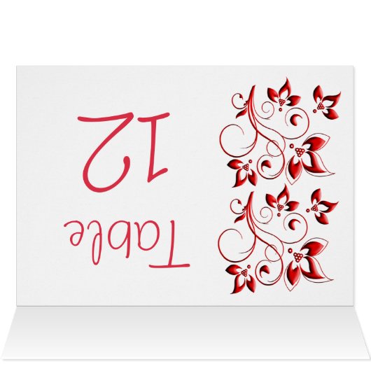 Kaart met het rode, zwarte en witte Florentijnse t (Binnen Horizontaal (Boven))