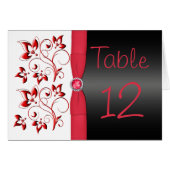 Kaart met het rode, zwarte en witte Florentijnse t (Voorkant Horizontaal)