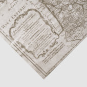 Kaart met het  witboek van de Franse ontkoppeling Tissuepapier (Detail)