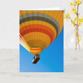 Kaart met heteluchtballon (Gele Bloem)