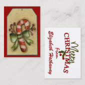 Kaart met kerstbehuizing / Label - SRF (Voorkant / Achterkant)