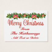 Kaart met kerstbehuizing / Label - SRF (Achterkant)