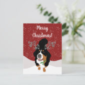 Kaart met kerstcadeautjes voor Bernese bergen (Staand voorkant)