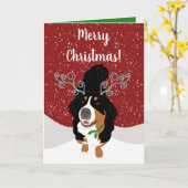 Kaart met kerstcadeautjes voor Bernese bergen (Gele Bloem)