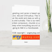 Kaart met Kerstmis Chihuahua (Achterkant)