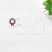 Kaart met kerstmis-Label (Bureau)