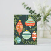 Kaart met kerstsieraarten voor sasons (Staand voorkant)