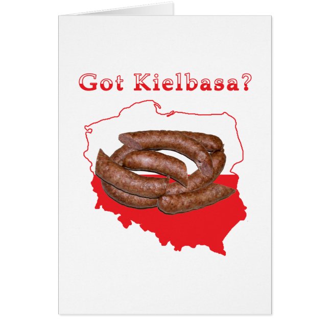 Kaart met Kielbasa (Voorkant)