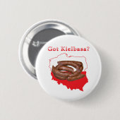Kaart met Kielbasa Ronde Button 5,7 Cm (Voorkant /achterkant)
