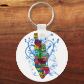 Kaart met kleurcode Manhattan Sleutelhanger (Voorkant)