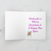 Kaart met lavender Kerstmis (Binnen)