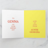 Kaart met leeftijd - Giraffe (Binnen)