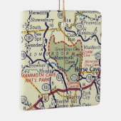 kaart met mammothave Cave Cave Keramisch Ornament (Rechts)