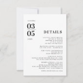 Kaart met minimale weduwengegevens voor een klein (Voorkant)