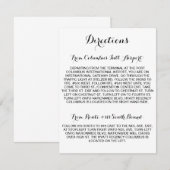 Kaart met Richtingen voor Calligrafie Schrift (Voorkant / Achterkant)