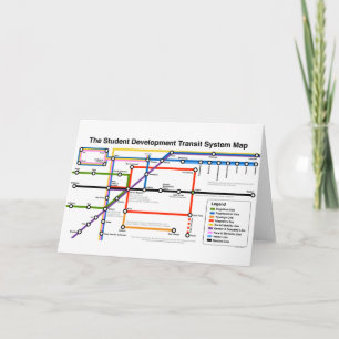 Kaart met routekaart voor ontwikkelingsysteem voor