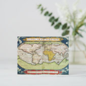 Kaart met Sir Francis Drake's (Staand voorkant)