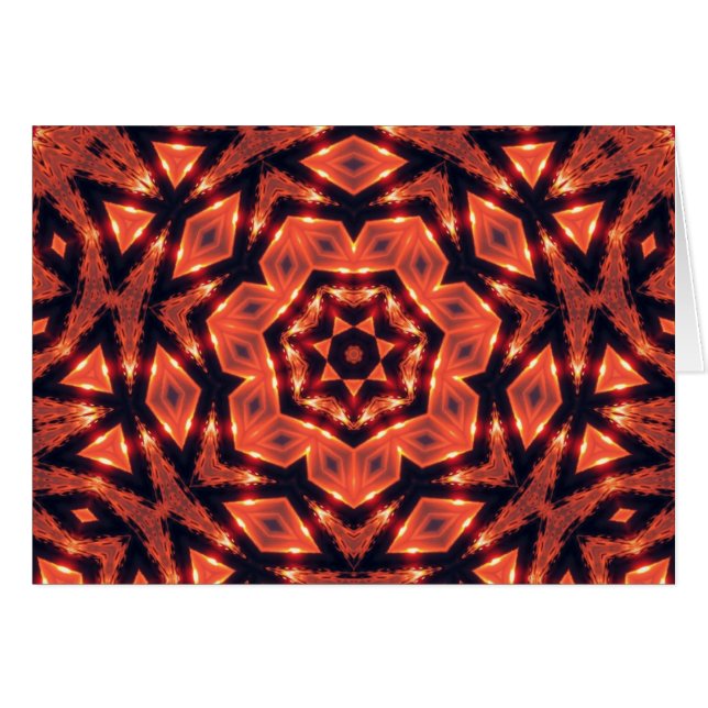 kaart met tribale geometriek (Voorkant Horizontaal)