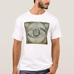 Kaart met Tycho Brahe's System of Planetary Orbi T-shirt
