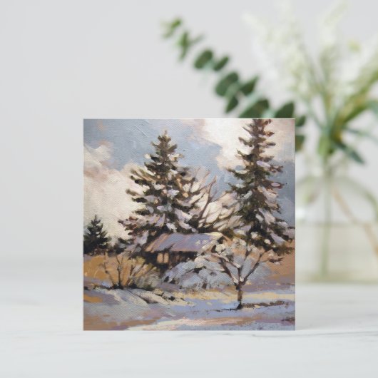 Kaart met vierkante platte notities (Staand voorkant)