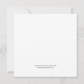 Kaart met vierkante platte notities (Achterkant)