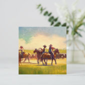 Kaart met vierkante platte notities (Staand voorkant)