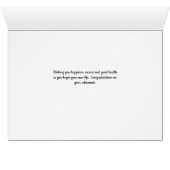 Kaart met White Water Lily (Binenzijde Horizontaal (Onderkant))