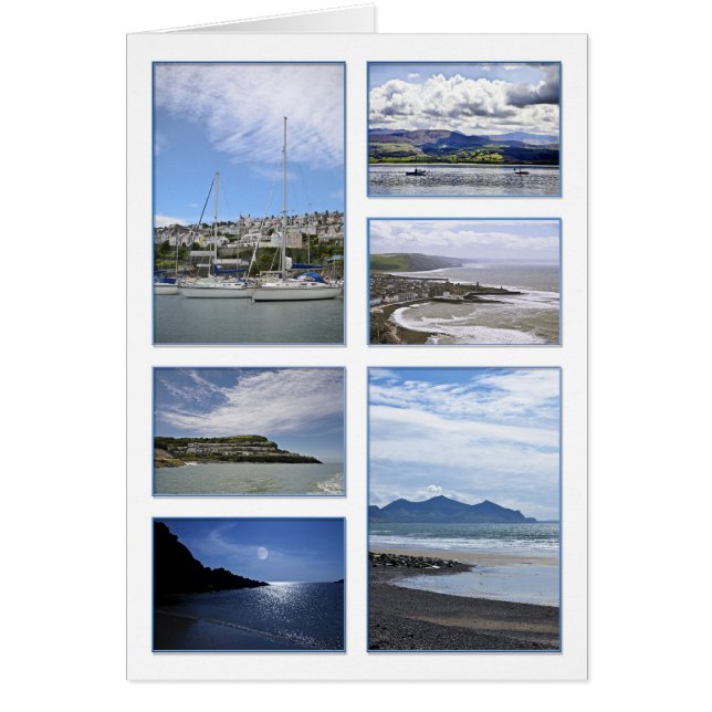 Kaart met zee scènes (Voorkant)