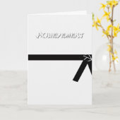 Kaart met zwarte band (Gele Bloem)