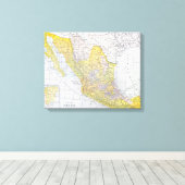 KAART: MEXICO CANVAS AFDRUK (Insitu (Houten vloer))