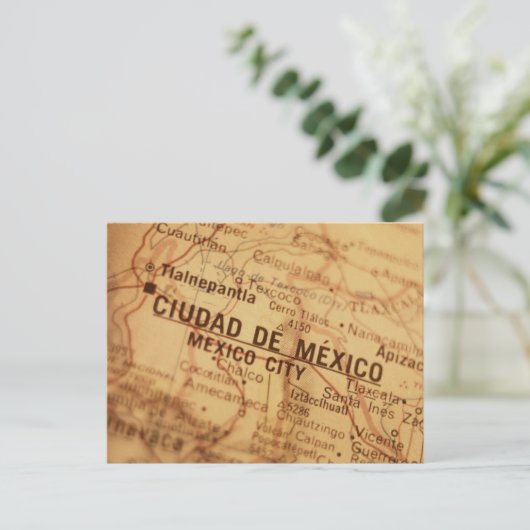 kaart MEXICO-STAD (Staand voorkant)