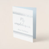  Kaart "Mijn condoleances..." (Voorkant)