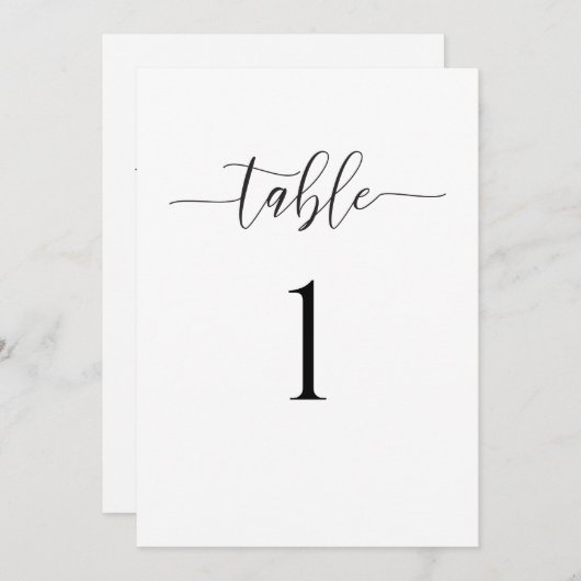 Kaart minimalistisch weddenschap (Voorkant / Achterkant)