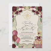  kaart Miss naar Mrs Travel Vrijgezellenfeest (Voorkant)