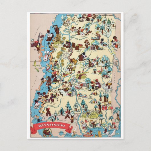  kaart Mississippi (Voorkant)