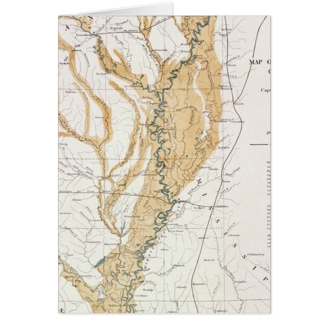 KAART: MISSISSIPPI RIVER, 1861 (Voorkant)